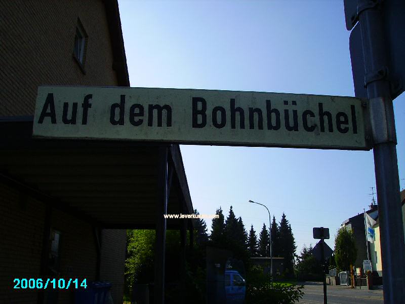 Foto der Auf dem Bohnbüchel: Straßenschild Auf dem Bohnbüchel