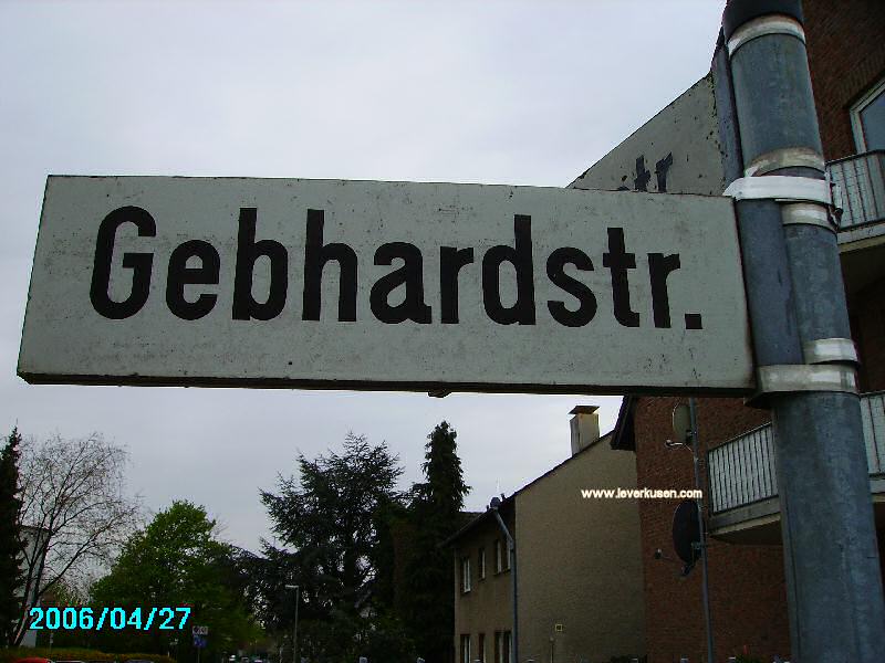 Foto der Gebhardstr.: Straßenschild Gebhardstr.
