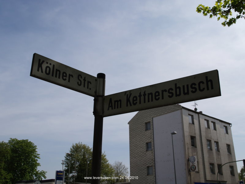 Am Kettnerbusch, Kölner Str., Straßenschild