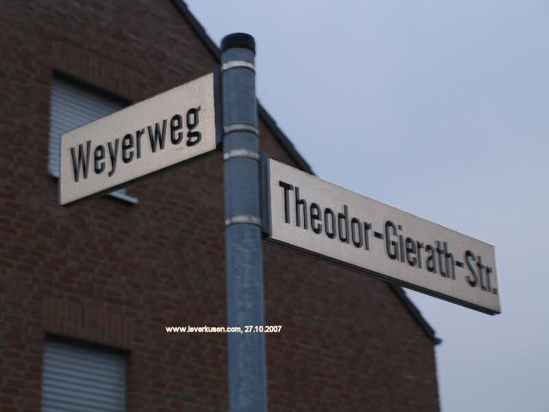 Foto der Weyerweg: Straßenschild Weyerweg