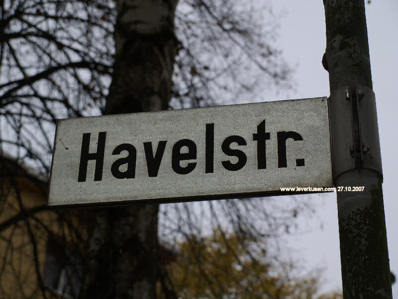 Foto der Havelstr.: Straßenschild Havelstr.