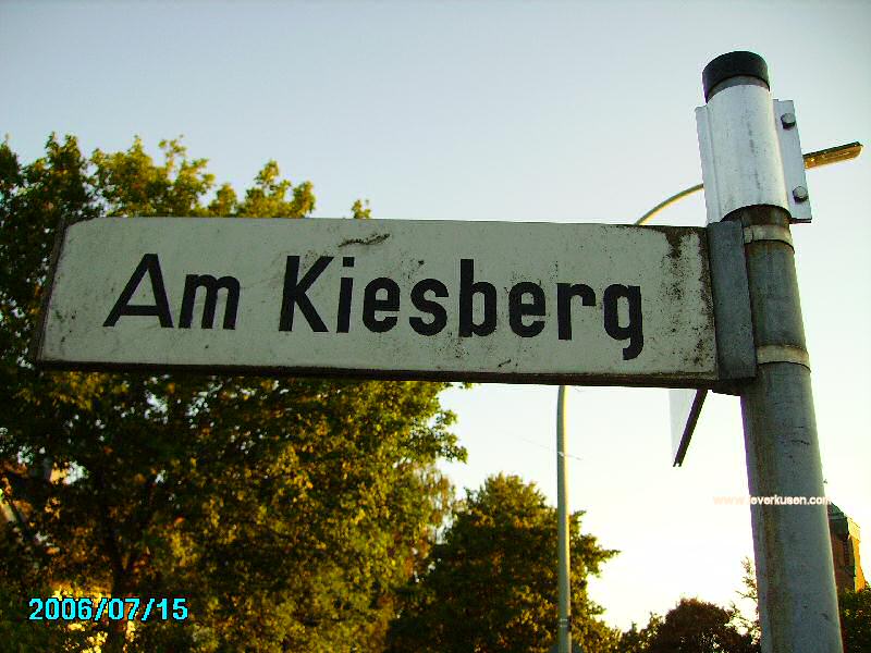 Foto der Am Kiesberg: Straßenschild Am Kiesberg