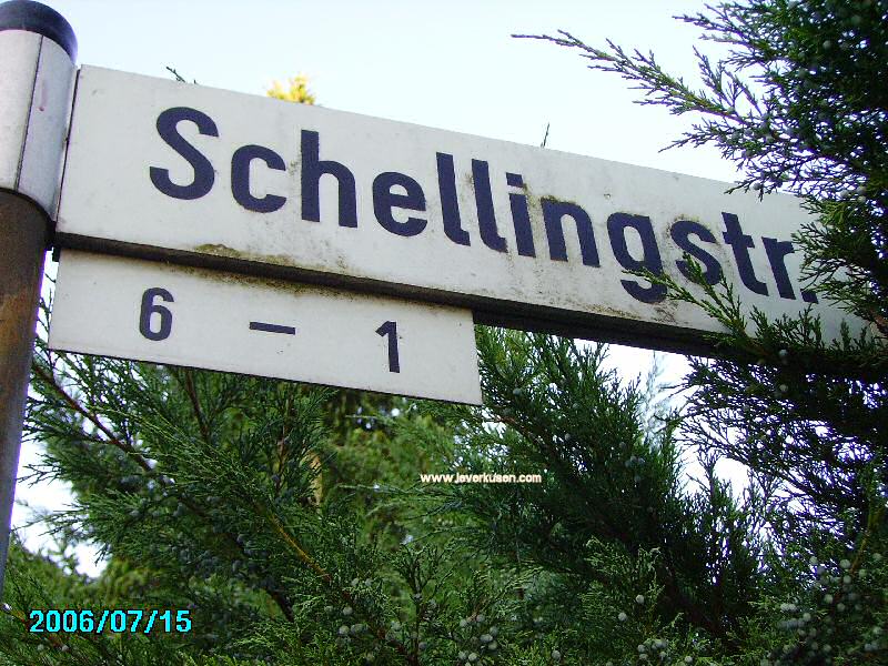 Foto der Schellingstr.: Straßenschild Schellingstr.