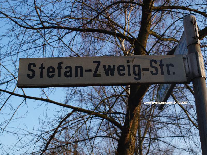 Foto der Stefan-Zweig-Str.: Straßenschild Stefan-Zweig-Str.
