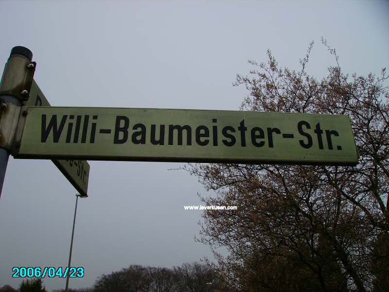 Foto der Willi-Baumeister-Str.: Straßenschild Willi-Baumeister-Straße