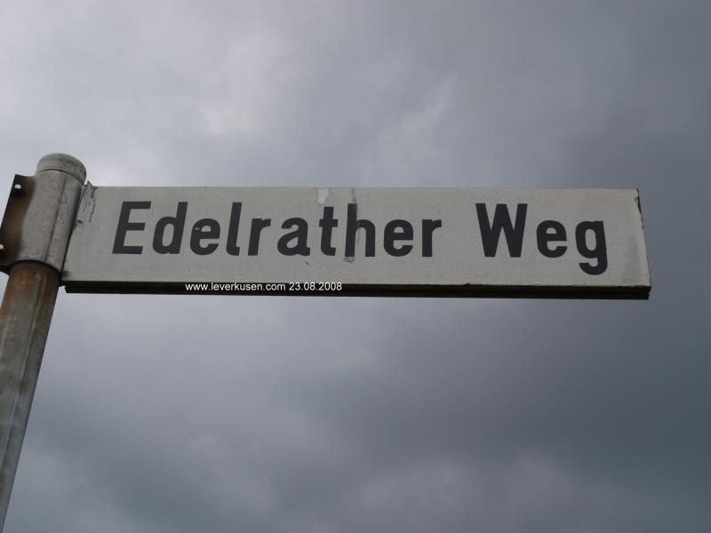 Foto der Edelrather Weg: Straßenschild Edelrather Weg