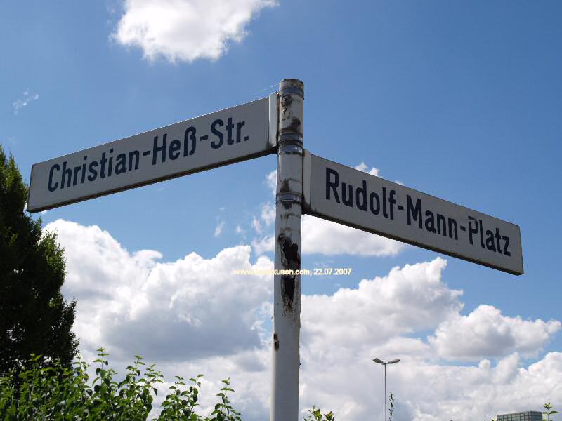 Foto der Christian-Heß-Str.: Straßenschild Christian-Heß-Str.