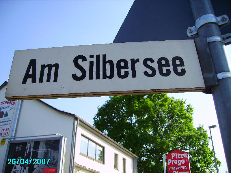 Foto der Am Silbersee: Straßenschild Am Silbersee