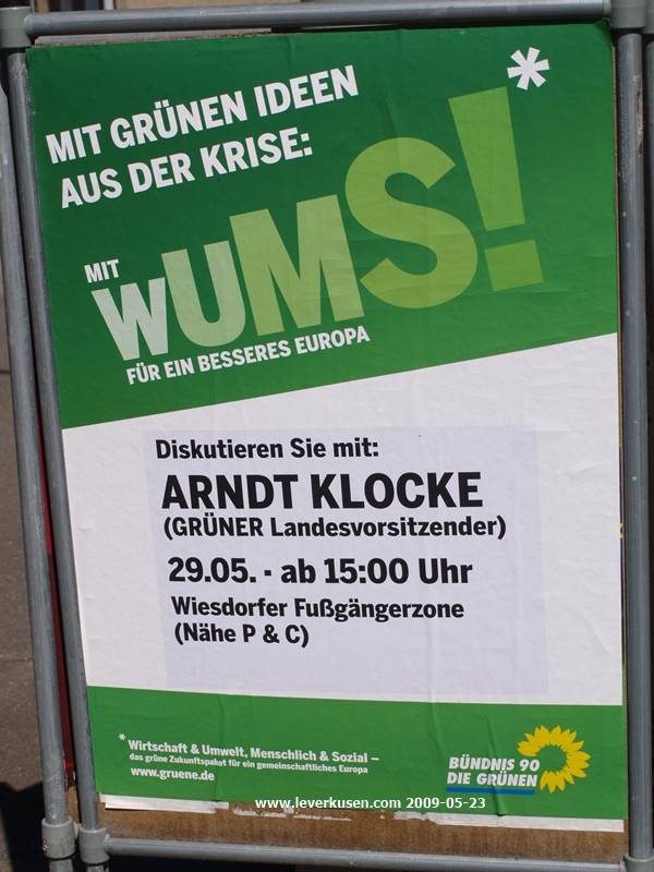 Grünen-Plakat: Klocke