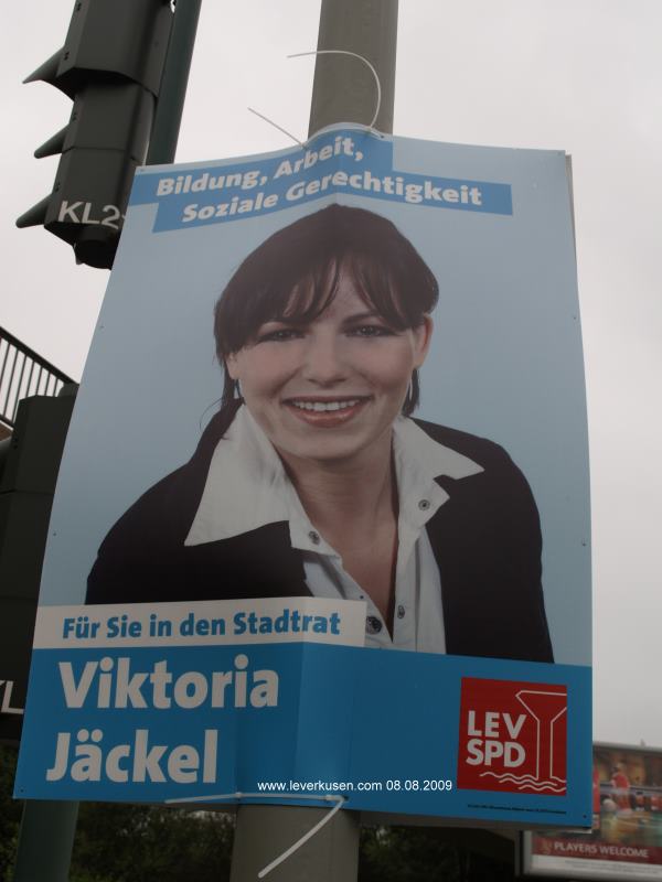 Wahlplakat Viktoria Jäckel