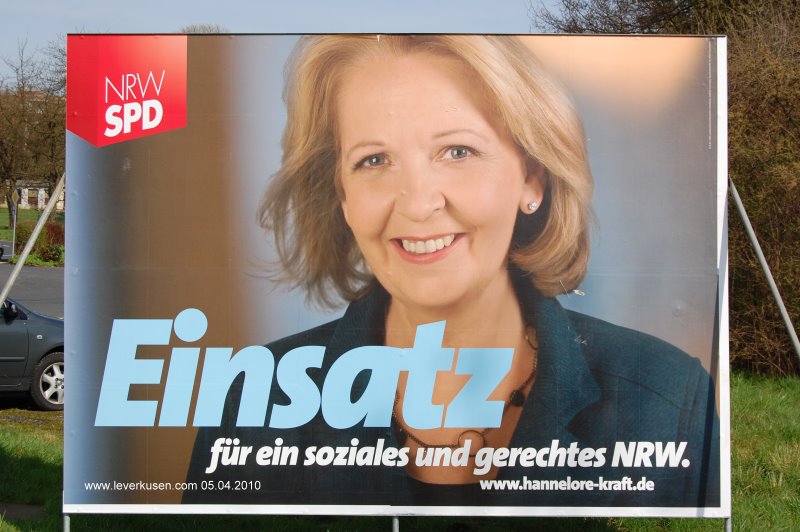 SPD-Großplakat: Einsatz