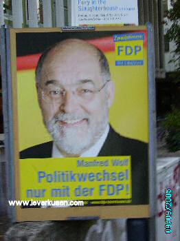 Wahlplakat Manfred Wolf
