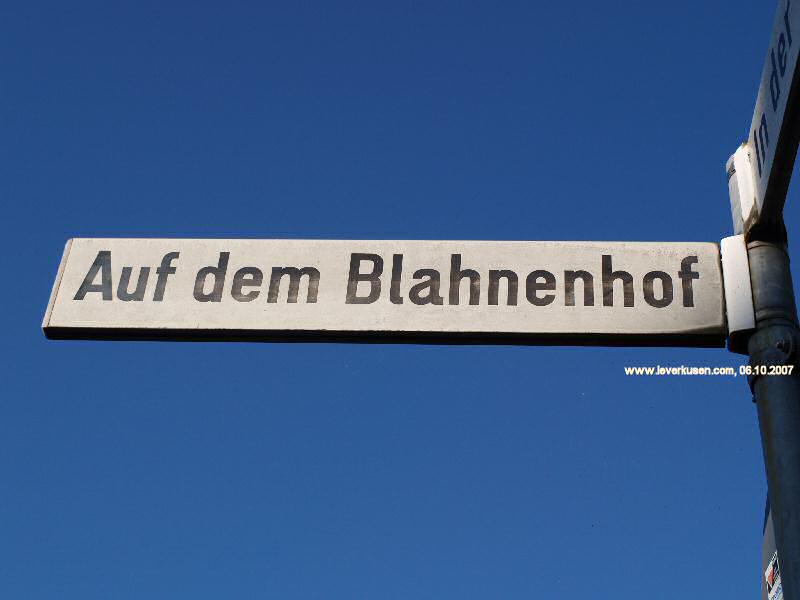 Foto der Auf dem Blahnenhof: Straßenschild Auf dem Blahnenhof