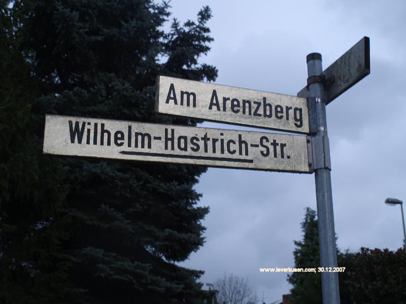 Foto der Am Arenzberg: Straßenschild Am Arenzberg
