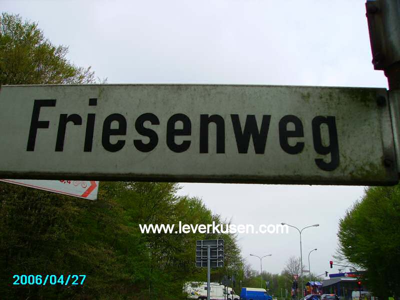 Straßenschild Friesenweg