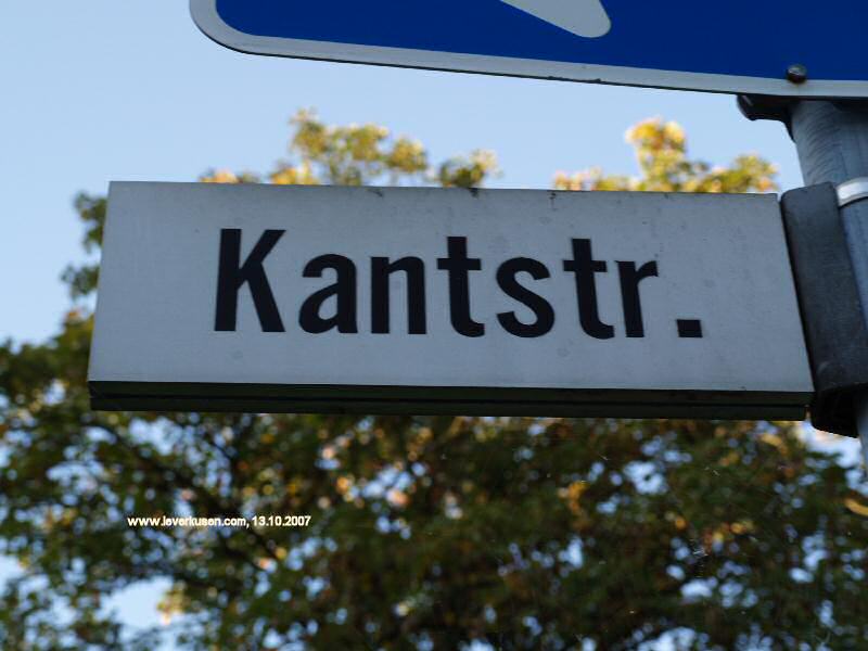Straßenschild Kantstr.