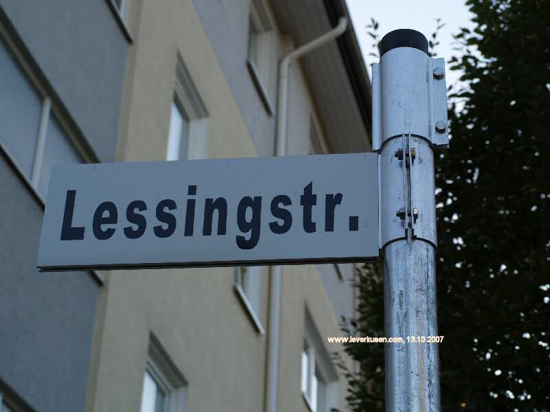 Foto der Lessingstr.: Straßenschild Lessingstr.