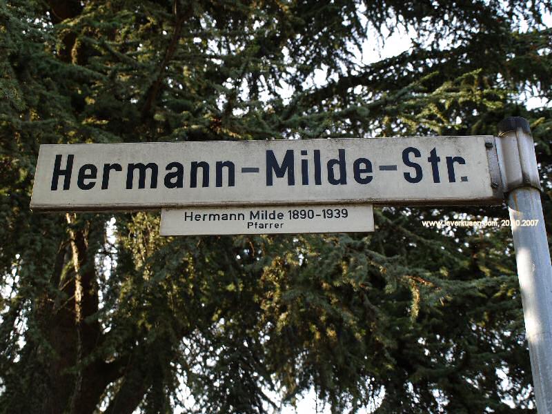 Straßenschild Hermann-Milde-Str.
