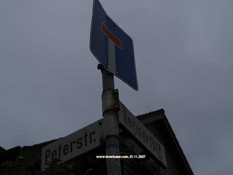 Straßenschild Peterstr.