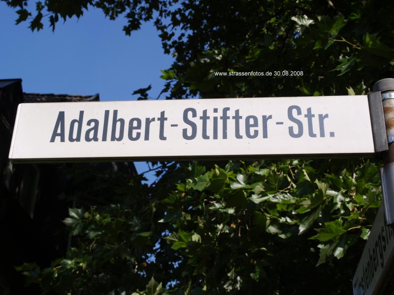 Straßenschild Adalbert-Stifter-Str.