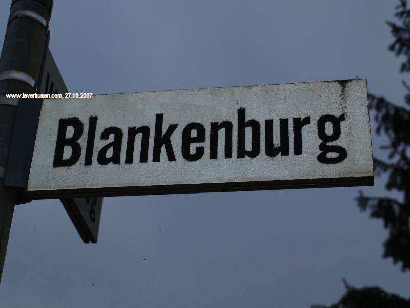 Straßenschild Blankenburg