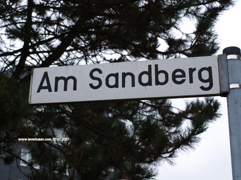 Foto der Am Sandberg: Straßenschild Am Sandberg