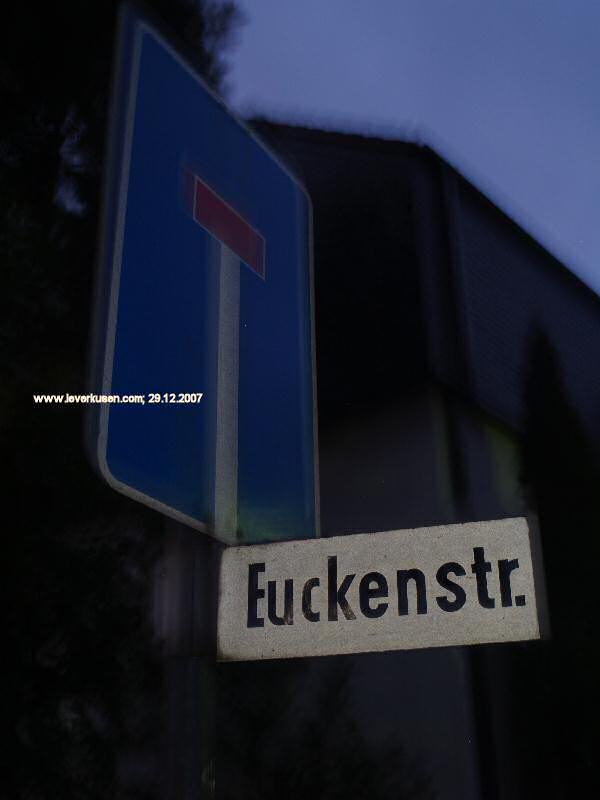 Foto der Euckenstr.: Straßenschild Euckenstr.