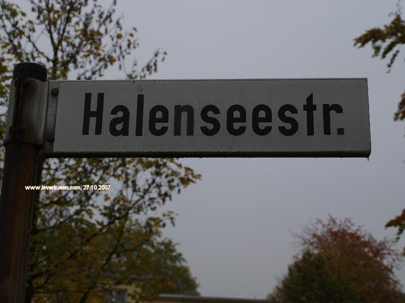 Straßenschild Halenseestr.