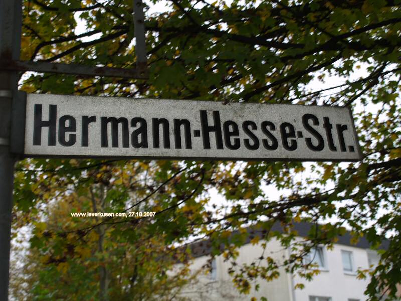 Straßenschild Hermann-Hesse-Str.
