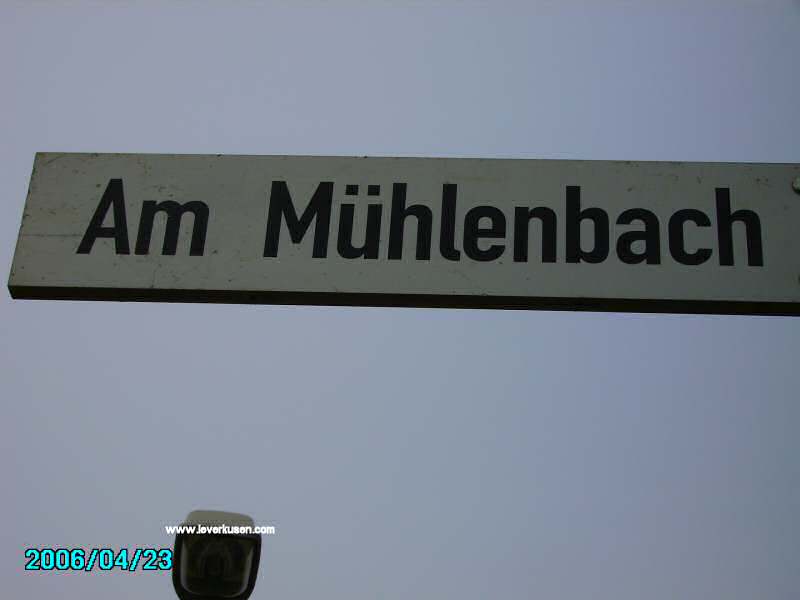Foto der Am Mühlenbach: Straßenschild Am Mühlenbach