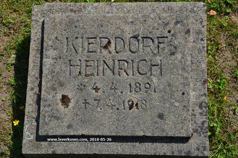 Kriegsgrab Heinrich Kierdorf