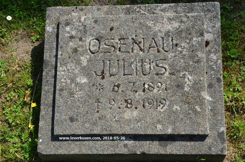 Kriegsgrab Julius Osenau