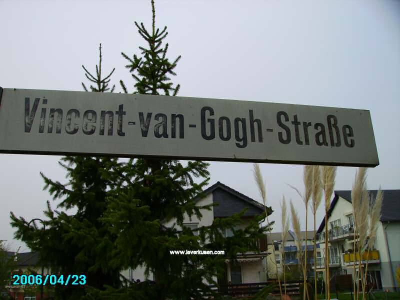 Foto der Vincent-van-Gogh-Str.: Straßenschild Vincent-van-Gogh-Straße