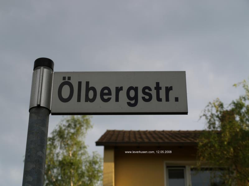 Straßenschild Ölbergstr.