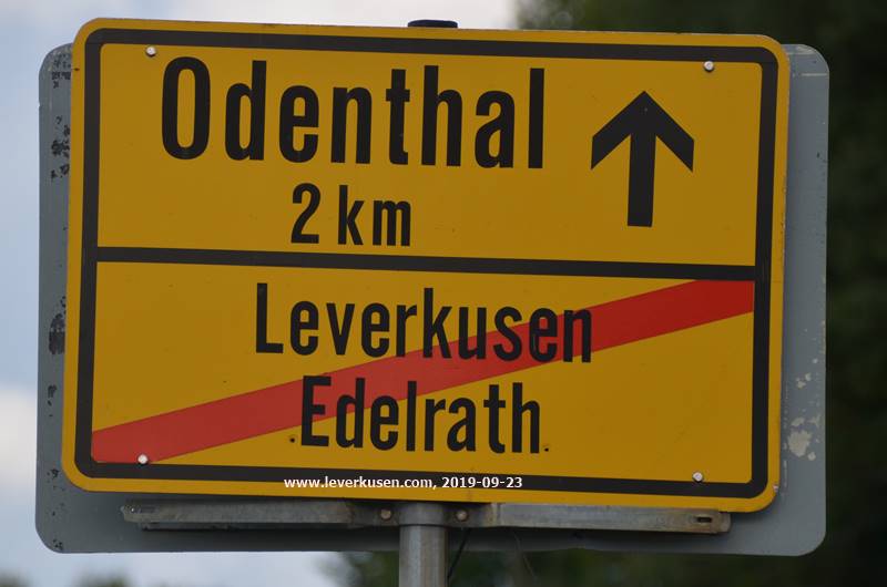 Ortschild Edelrath/Odenthal