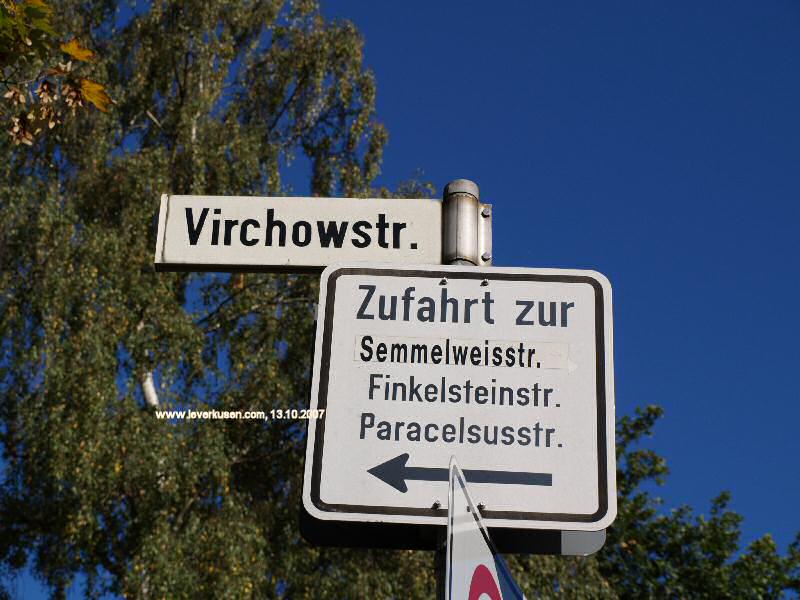 Straßenschild Virchowstr.
