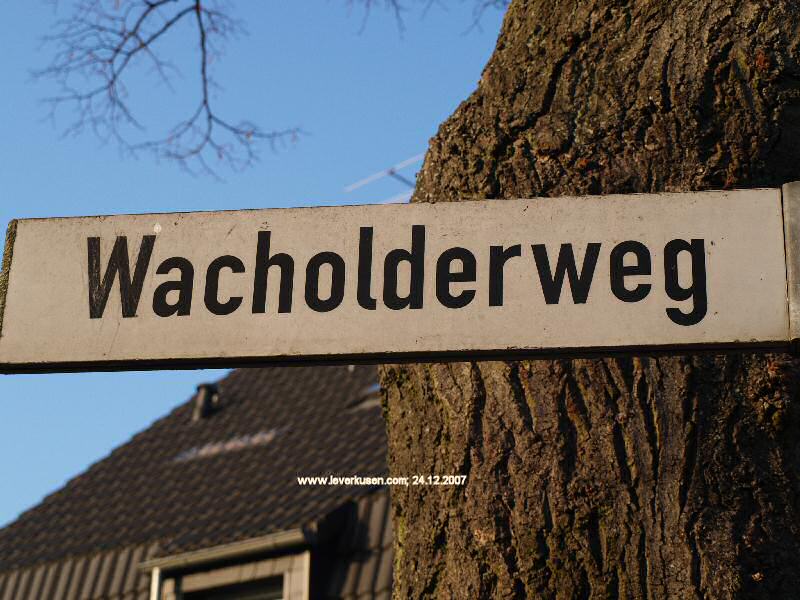 Foto der Wacholderweg: Straßenschild Wacholderweg