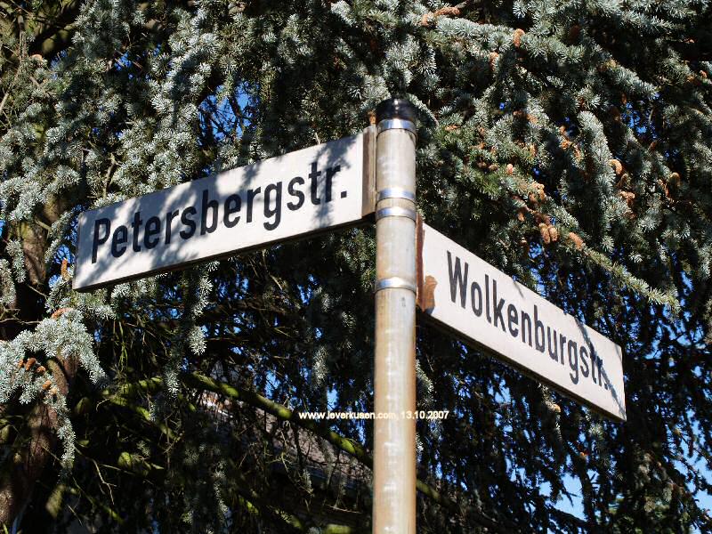 Straßenschild Petersbergstraße