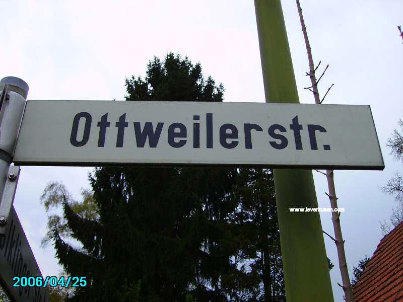 Foto der Ottweilerstr.: Straßenschild Ottweiler Straße