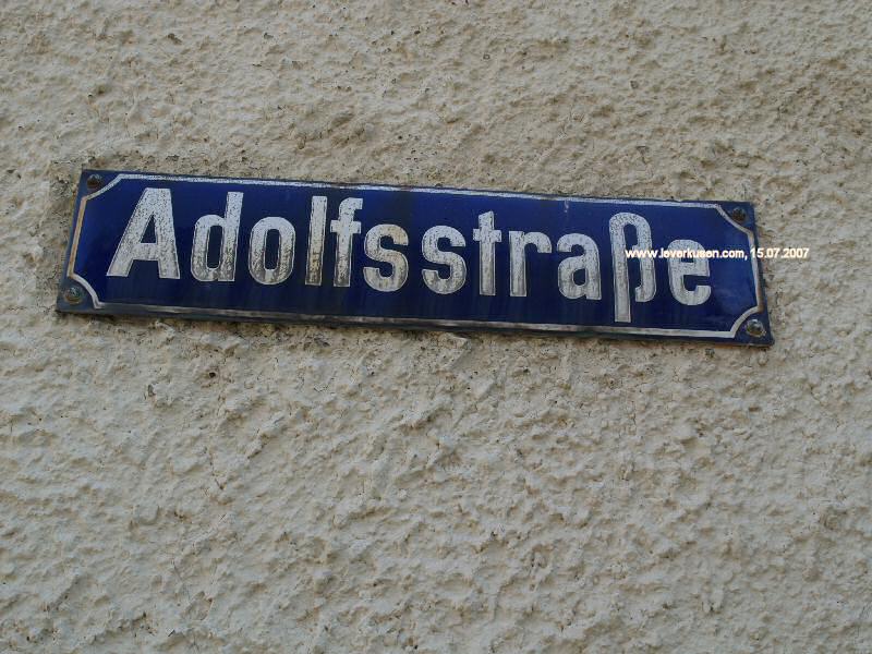 Foto der Adolfsstraße: Straßenschild Adolfsstraße