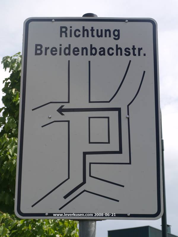 Wegweiser Breidenbachstr.