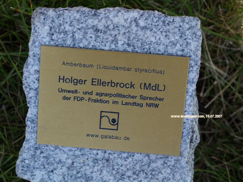 Laga-Baumpate: Holger Ellerbrock (Schild)