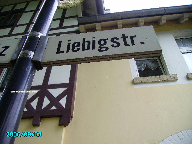 Foto der Liebigstr.: Straßenschild Liebigstraße