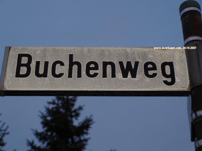 Foto der Buchenweg: Straßenschild Buchenweg