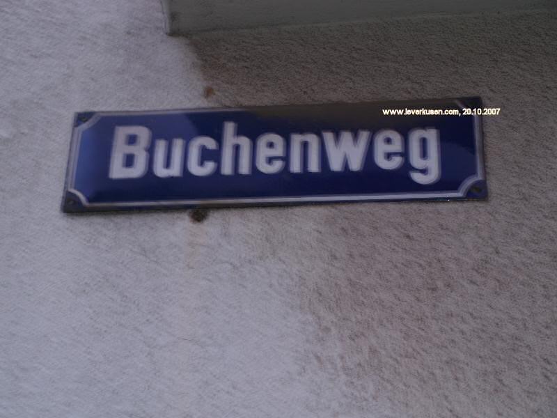 Foto der Buchenweg: Straßenschild Buchenweg