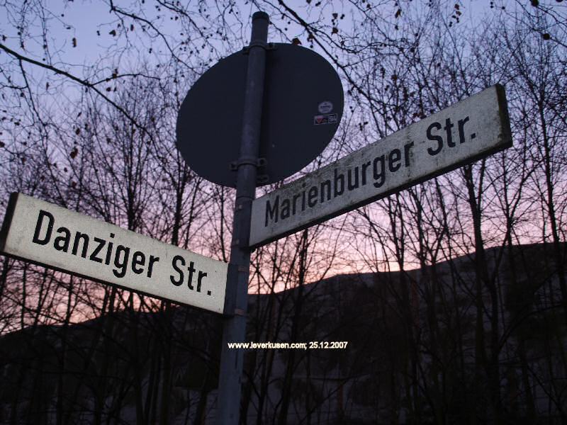 Straßenschild Danziger Str.