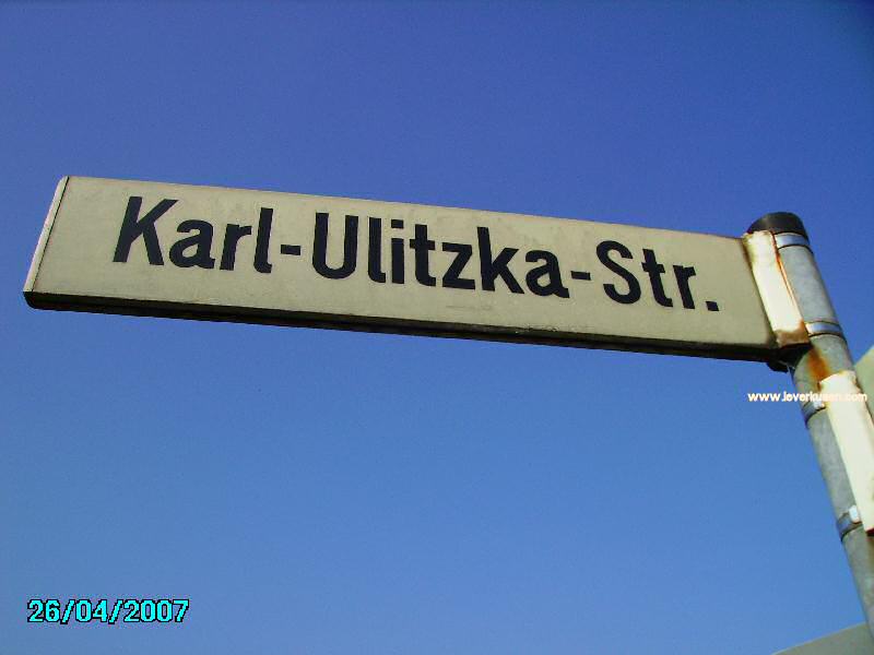 Straßenschild Karl-Ulitzka-Straße