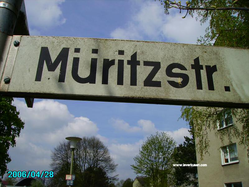 Foto der Müritzstr.: Straßenschild Müritzstraße