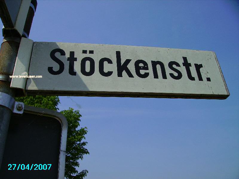 Straßenschild Stöckenstraße