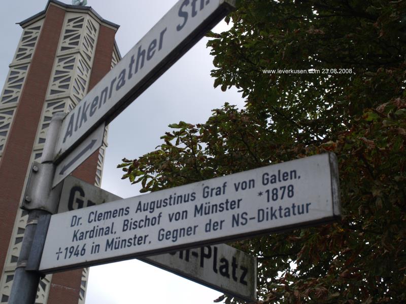 Straßenschild Graf-Galen-Platz